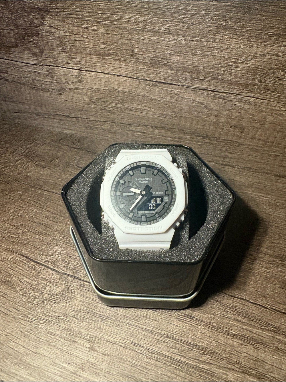G-Shock White and Black Analog-Digital Sport Watch